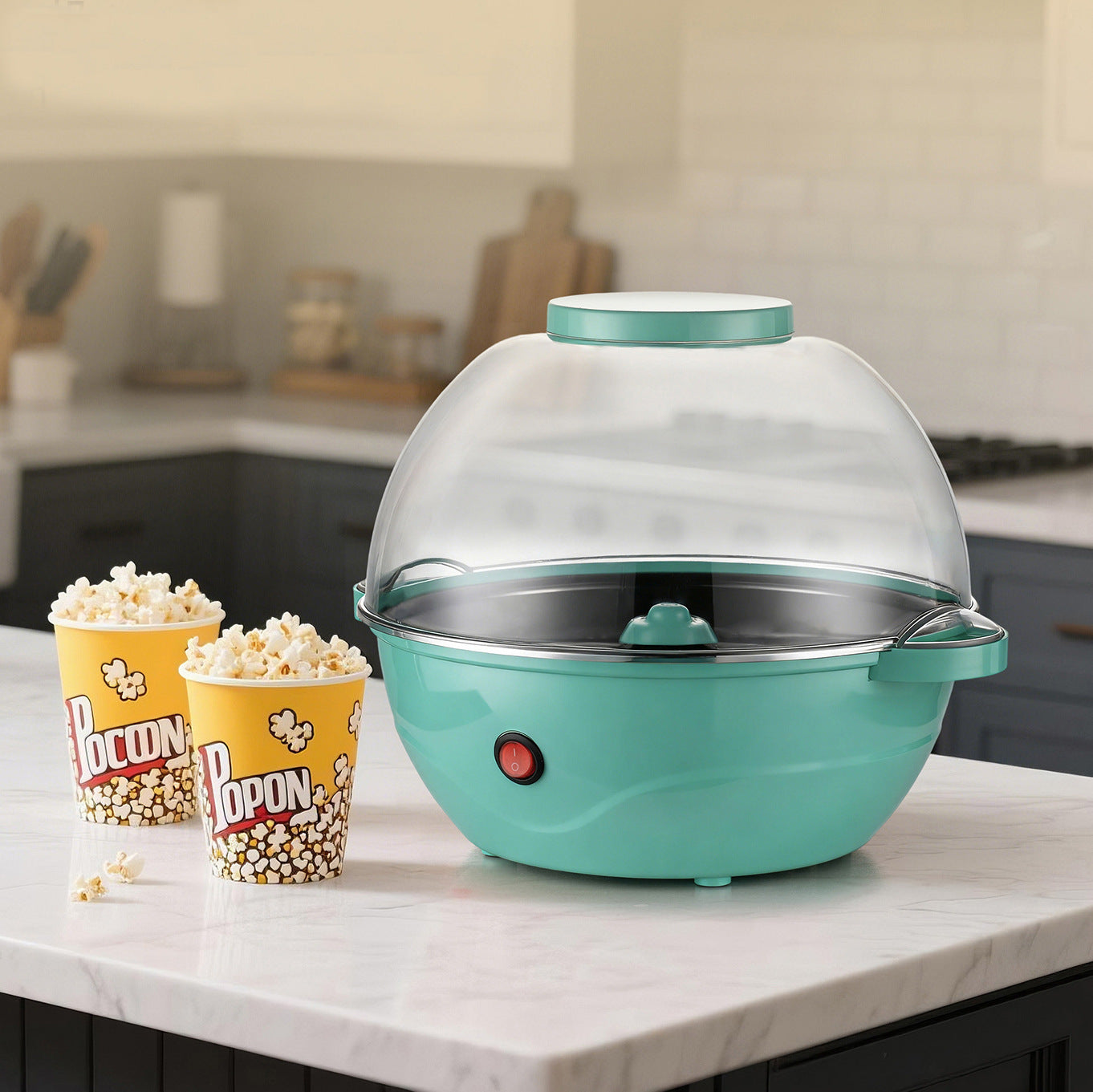 آلة صنع الفشار الكهربائية المنزلية للأطفال | Electric Home Popcorn Maker For Kids