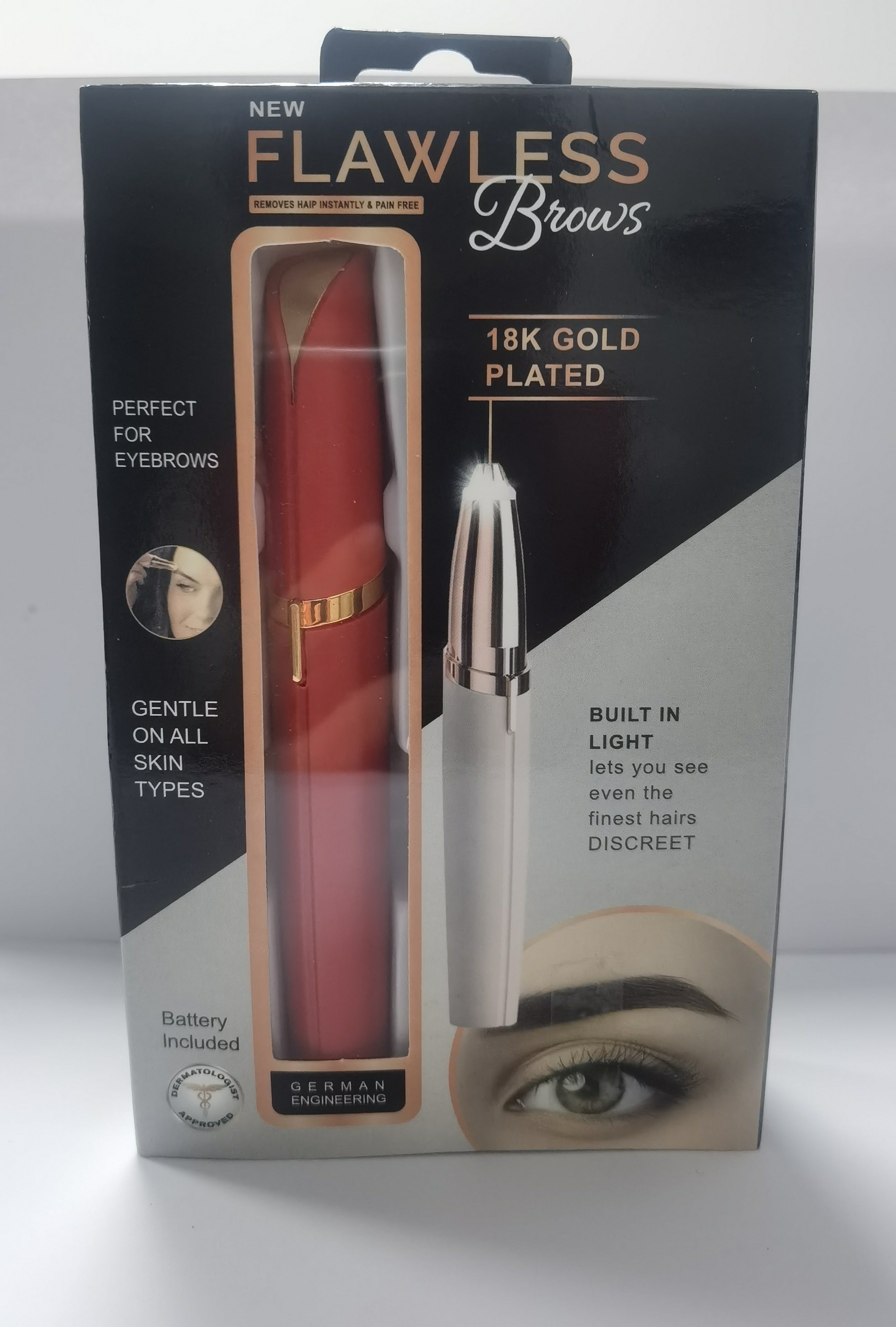 قلم تشكيل الحواجب الكهربائي الصغير | Mini Electric Eyebrow Trimmer Lipstick Brows Pen