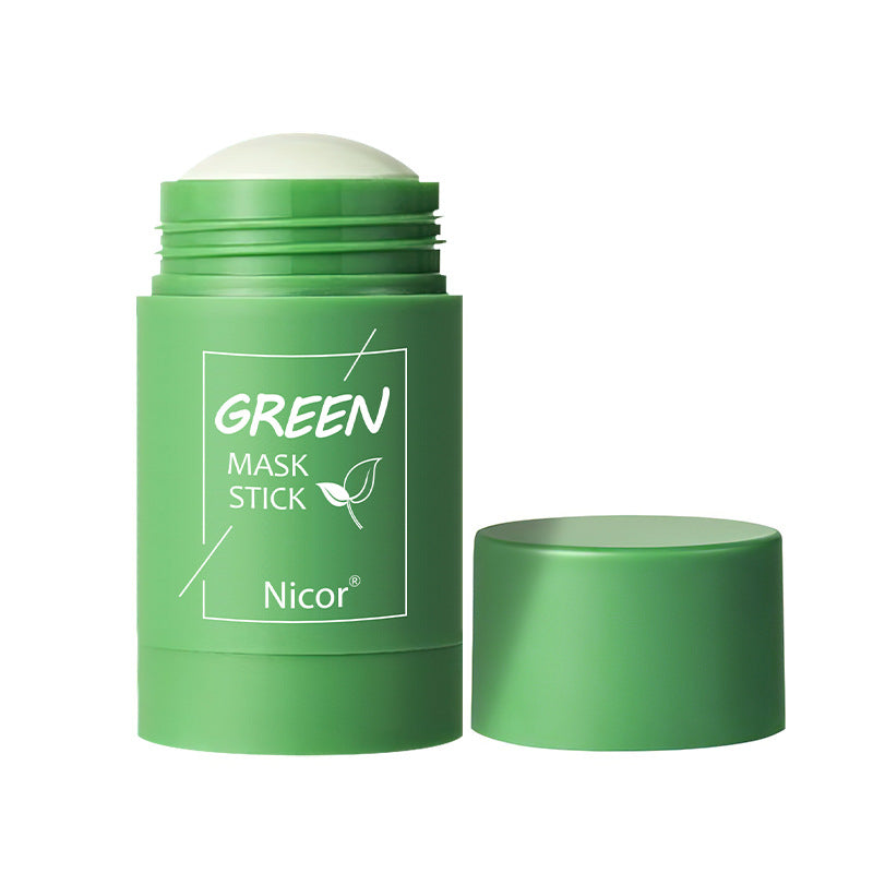 ماسك طين الشاي الأخضر مضاد للحبوب | Cleansing Green Tea Clay Mask Anti-Acne Whitening Seaweed Skin Care