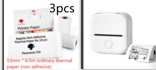 طابعة ملصقات حرارية محمولة بلوتوث للصور والبطاقات والأسئلة | Portable Mini Thermal Label Printer Home Photo Printer Bluetooth Mini Label Printer
