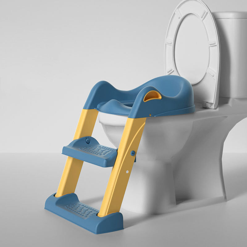 مقعد مرحاض أطفال قابل للطي | Stair-type Baby Ladder Folding Toilet Seat  Cushion