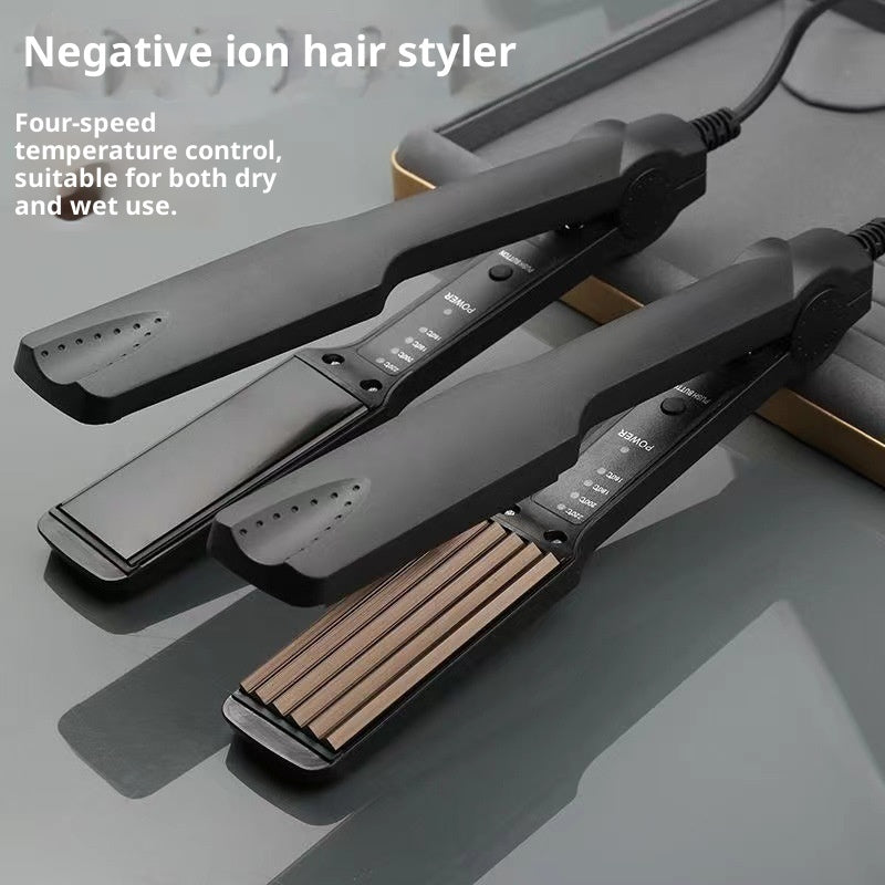 مكواة شعر كهربائية جديدة بأيونات سالبة | New Electric Straightener Anion Hair Curler