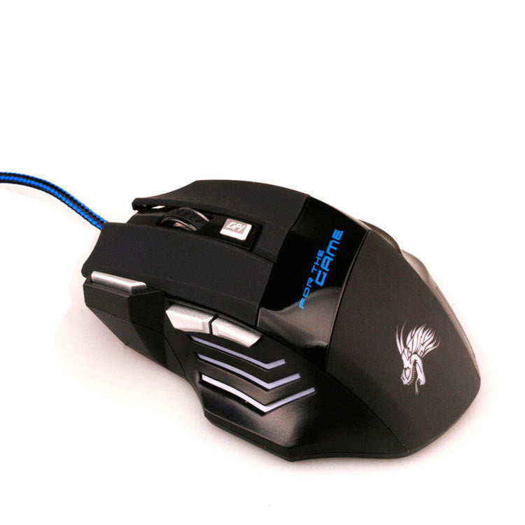 ماوس جيمينج USB بإضاءة ملونة متغيرة 6 أزرار | USB Gaming Mouse 6 Buttons Colorful LED