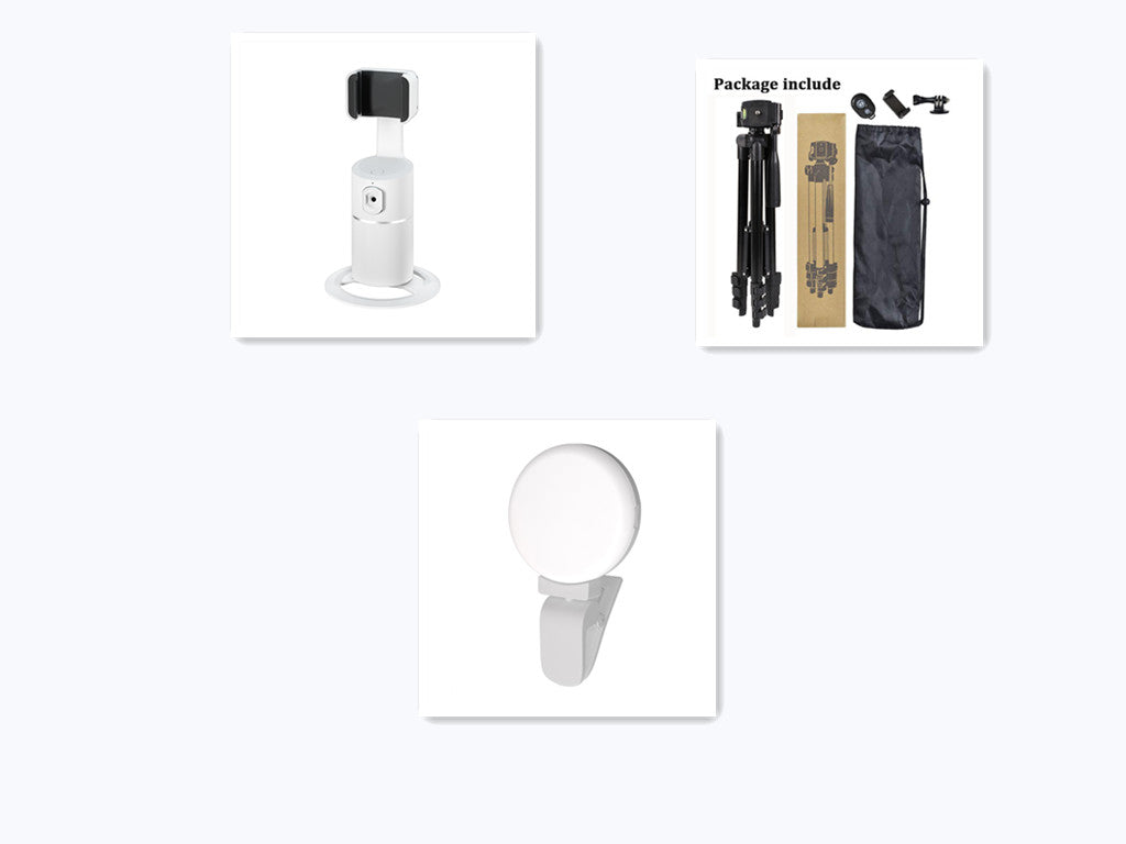 Smart Face Recognition Tracking PTZ Mobile Phone Stand Live Broadcast | حامل هاتف ذكي بتتبع الوجه للبث المباشر