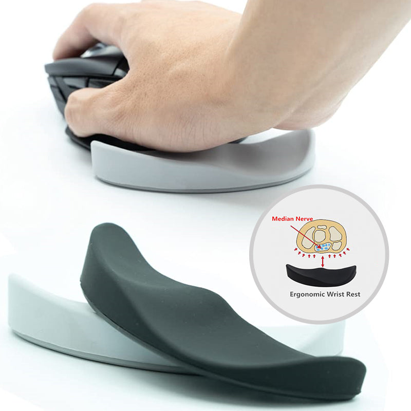 مسند معصم سيليكون للماوس مضاد للانزلاق | Ergonomic Mouse Wrist Rest Mouse Pads Silicon Gel Non-Slip
