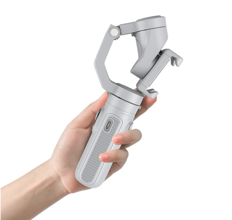 حامل تثبيت الهاتف ثلاثي المحاور قابل للطي مضاد للاهتزاز | Handheld Gimbal Three-Axis Stabilizer Mini Folding Anti-Shake