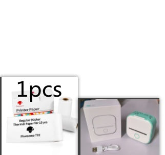 طابعة ملصقات حرارية محمولة بلوتوث للصور والبطاقات والأسئلة | Portable Mini Thermal Label Printer Home Photo Printer Bluetooth Mini Label Printer