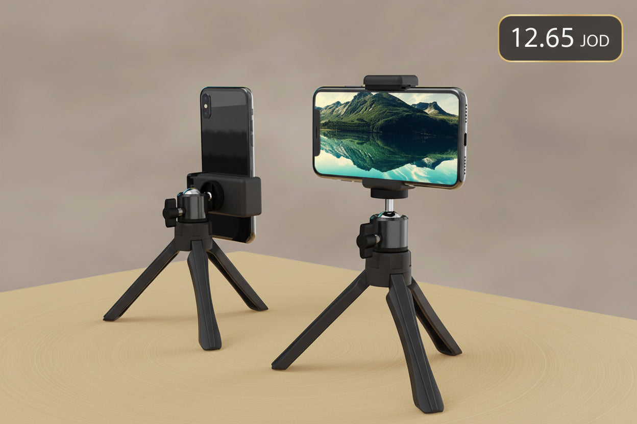 حامل هاتف كسول للمكتب مع حامل ثلاثي القوائم | Desktop Lazy Phone Stand Tripod Stand