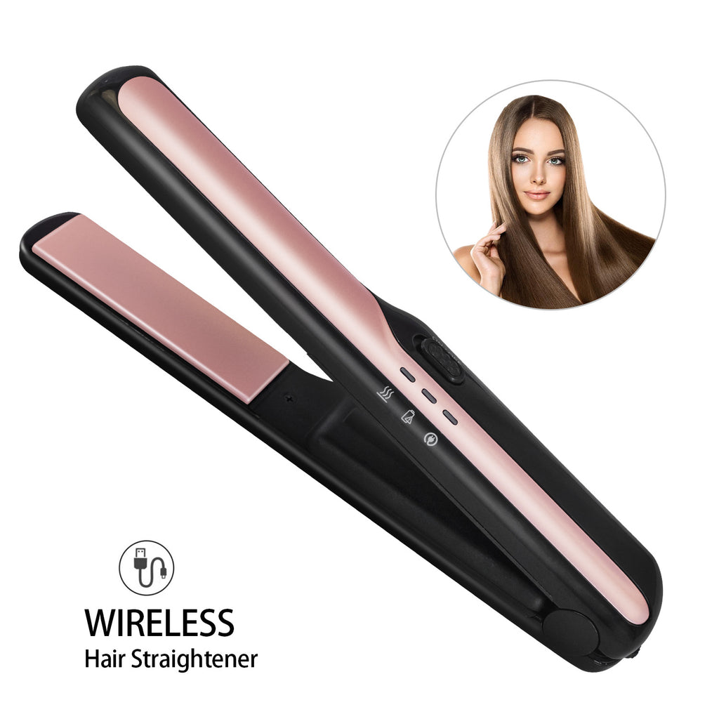 مكواة شعر لاسلكية بشحن USB | USB Wireless Charging Hair Straightener