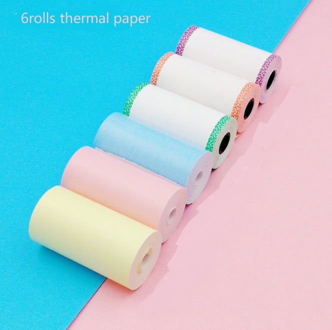 طابعة حرارية لاسلكية صغيرة للملصقات والبطاقات | Mini Bluetooth Wireless Thermal Printer Paper Sticker Label Printer