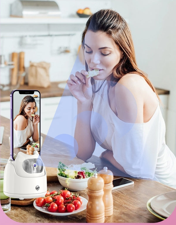 رأس كاميرا ذكي بتقنية التعرف على الوجه بالذكاء الاصطناعي دوران 360 درجة | Intelligent AI Face Recognition Camera Head 360° Rotating Vlog Shooting