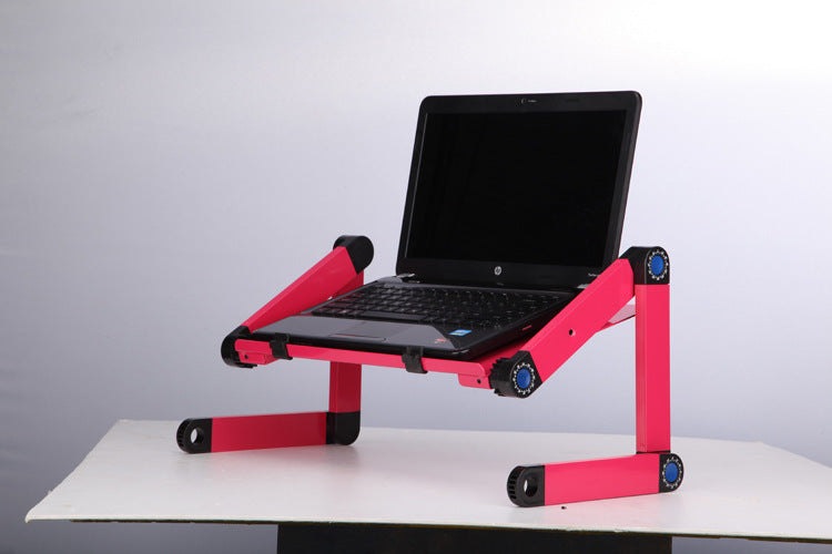 حامل لاب توب مع مسند ماوس قابل للتعديل والطي | Laptop Table Stand With Adjustable Folding Ergonomic Design Stand With Mouse Pad