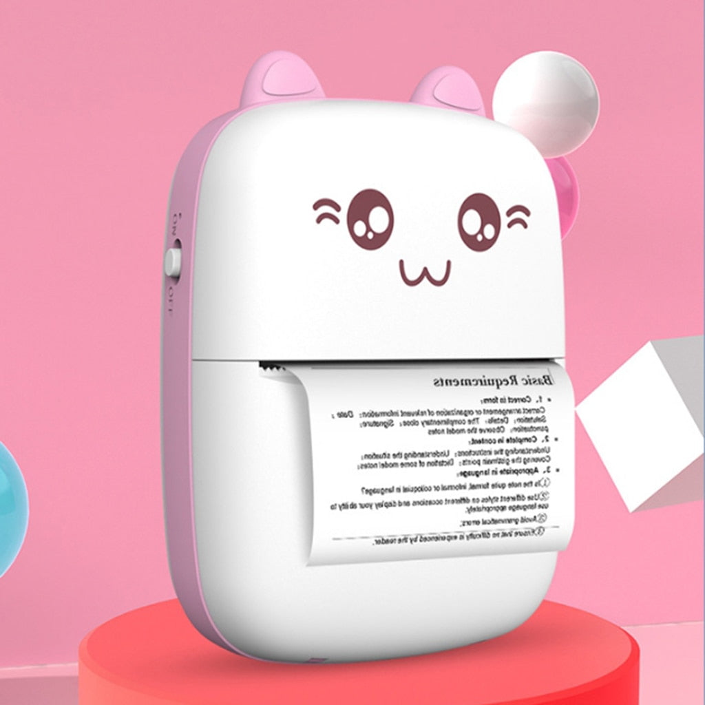 طابعة صغيرة محمولة بلوتوث وايفاي لطباعة الصور من الهاتف | Mini Printer Portable Bluetooth WiFi Mobile Phone Photo Pocket Printer