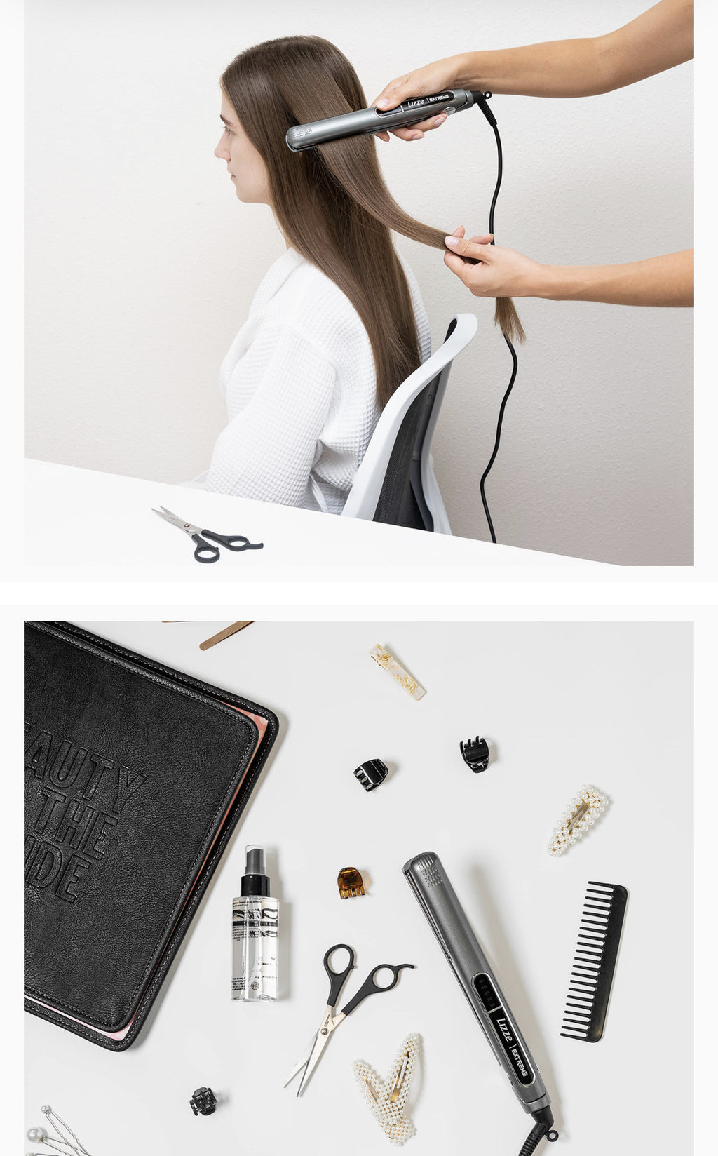 مكواة شعر احترافية للصالونات | Hair Salon Professional Hair Straightener Electric Hair Curler