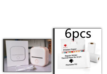 طابعة ملصقات حرارية محمولة بلوتوث للصور والبطاقات والأسئلة | Portable Mini Thermal Label Printer Home Photo Printer Bluetooth Mini Label Printer