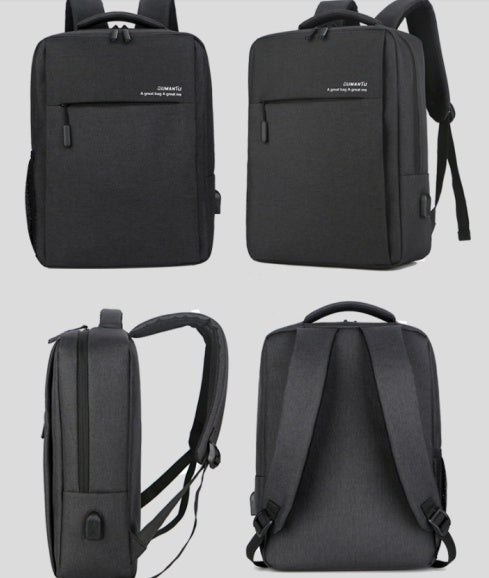 حقيبة ظهر لابتوب مضادة للماء والصدمات بشحن لاسلكي | Waterproof Shockproof Rechargeable Backpack Laptop Bag