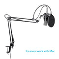 طقم مايكروفون NW-700 احترافي مع حامل مقصي وفلتر وحامل صدمات | NW-700 Professional Condenser Microphone Kit with Scissor Arm Stand Pop Filter Shock Mount