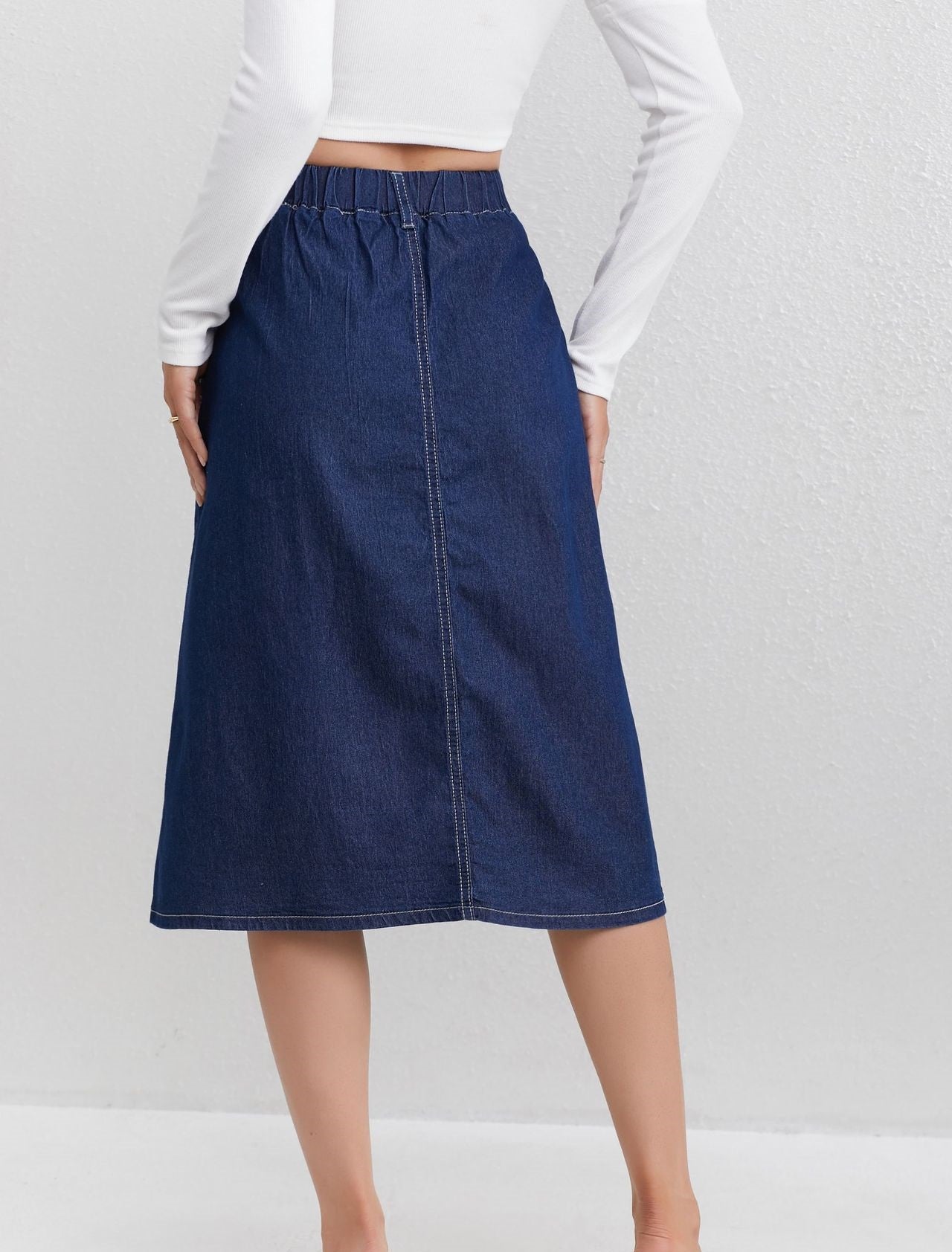 تنورة جينز نسائية كاجوال | Womens Casual Denim Skirt