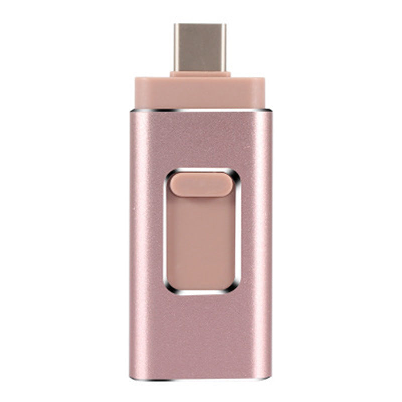 كابل شحن متعدد 4 في 1 متوافق مع آيفون وأندرويد | Compatible With Apple 4 In 1 Stick For iPhone Android Type C USB Key