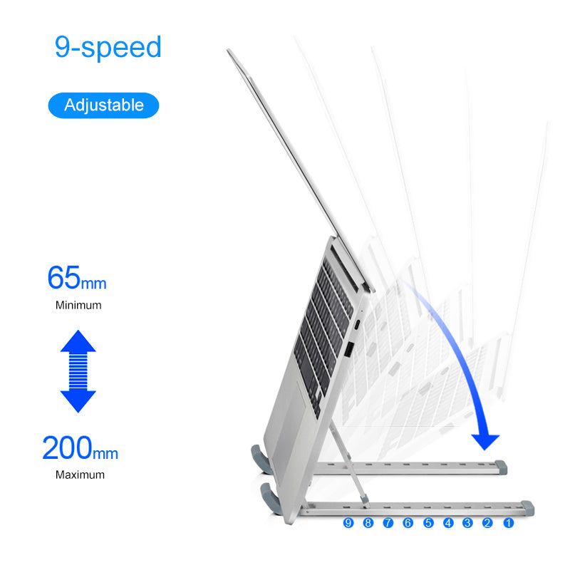 حامل لاب توب وتابلت مكتبي قابل للرفع والطي | Folding Lifting Desktop Notebook Tablet Computer Stand