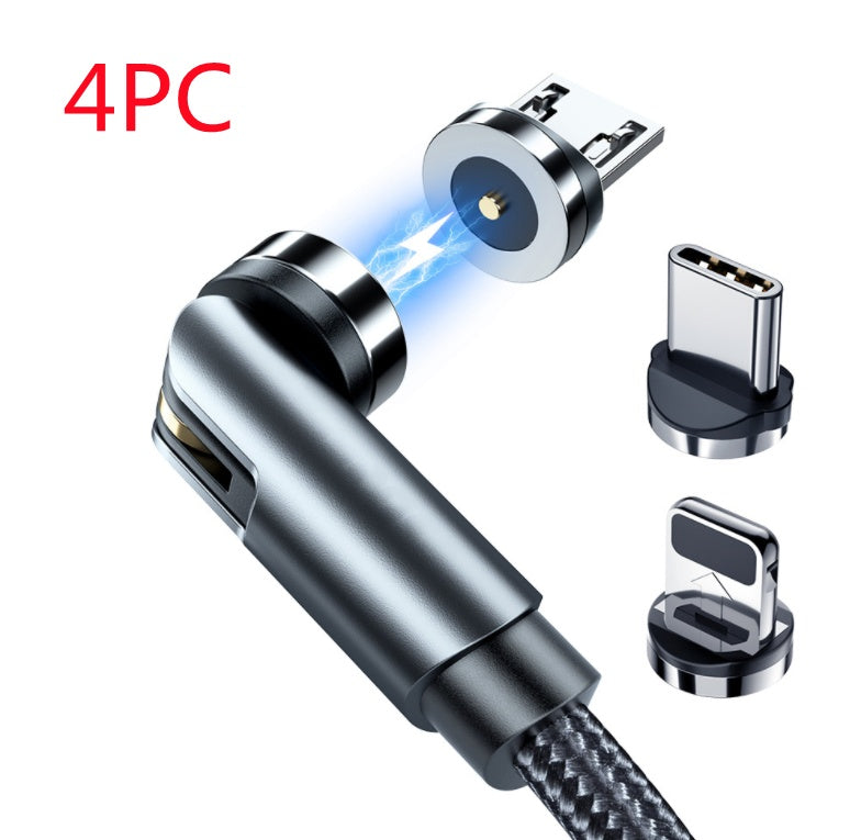 كابل شحن مغناطيسي دوار 360 درجة سريع الشحن | Essager Rotate Magnetic Cable 360 Degree USB Type C Fast Charging