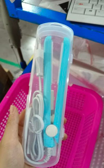 مكواة شعر ميني بتقنية 3D | Mini Splint Hair Straightener