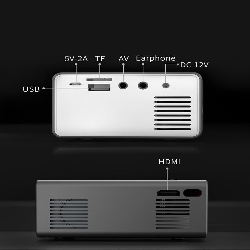 بروجكتور منياتور منزلي HD 1080P للسينما والعروض | Home Office T300 Projector HD 1080P Miniature Mini Projector