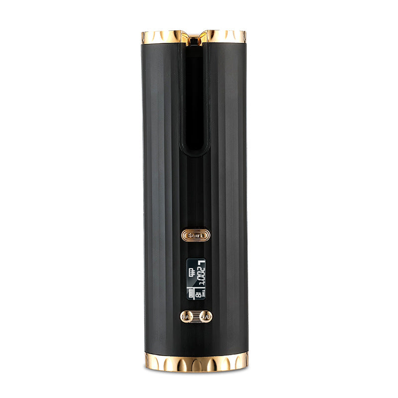 جهاز تجعيد الشعر التلقائي القابل للشحن | Rechargeable Automatic Hair Curler Women - LCD Display, Ceramic, Cordless
