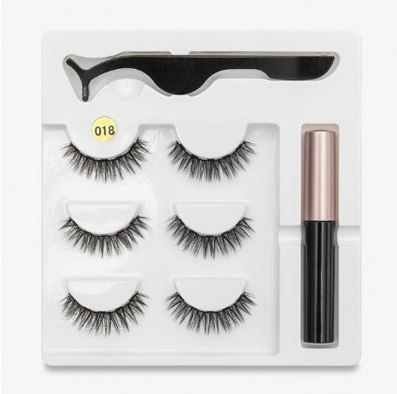 زوج رموش مغناطيسية عصرية بدون غراء | A Pair Of False Eyelashes With Magnets In Fashion