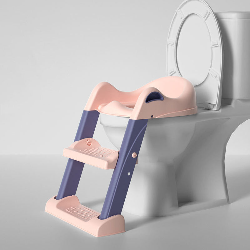 مقعد مرحاض أطفال قابل للطي | Stair-type Baby Ladder Folding Toilet Seat  Cushion