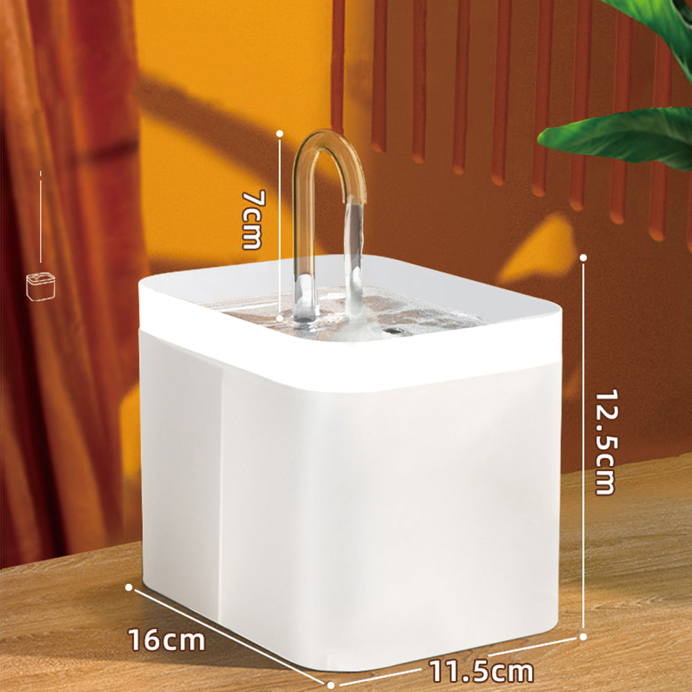 Automatic Cat Water Fountain 1.5L USB Electric Pet Water Dispenser | نافورة مياه أوتوماتيكية للقطط 1.5 لتر موزع مياه كهربائي للحيوانات الأليفة