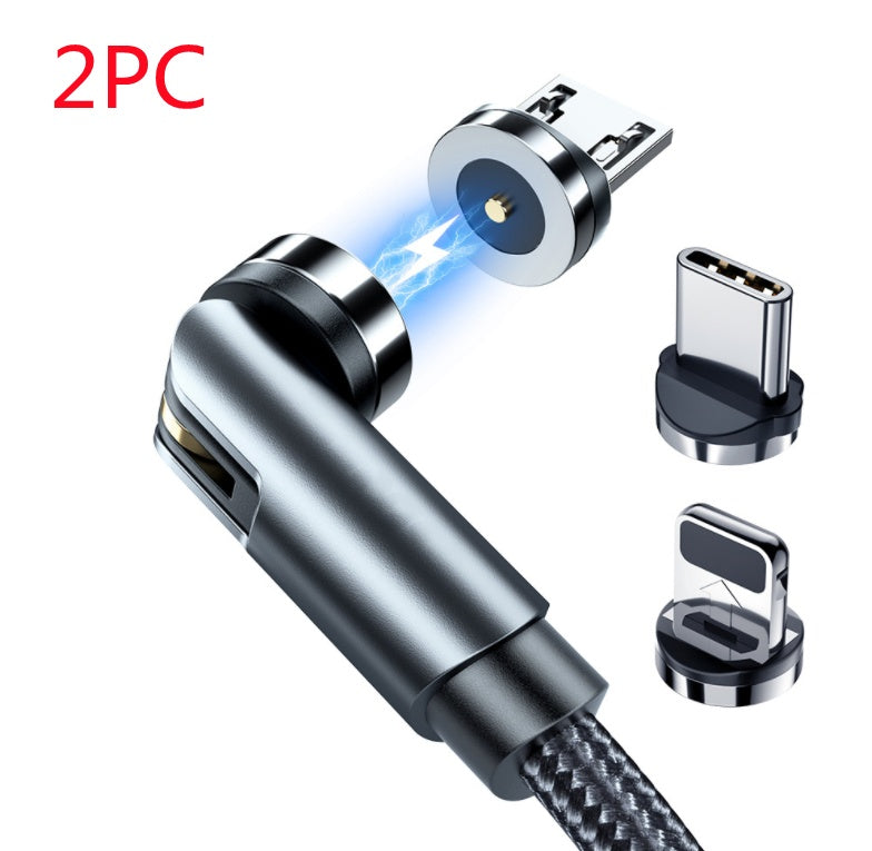 كابل شحن مغناطيسي دوار 360 درجة سريع الشحن | Essager Rotate Magnetic Cable 360 Degree USB Type C Fast Charging