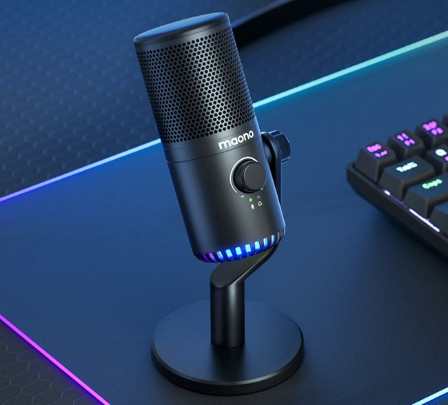 مايكروفون الألعاب والبث المباشر مع إلغاء الضوضاء | Esports Gaming Microphone Live Streaming Noise Cancelling