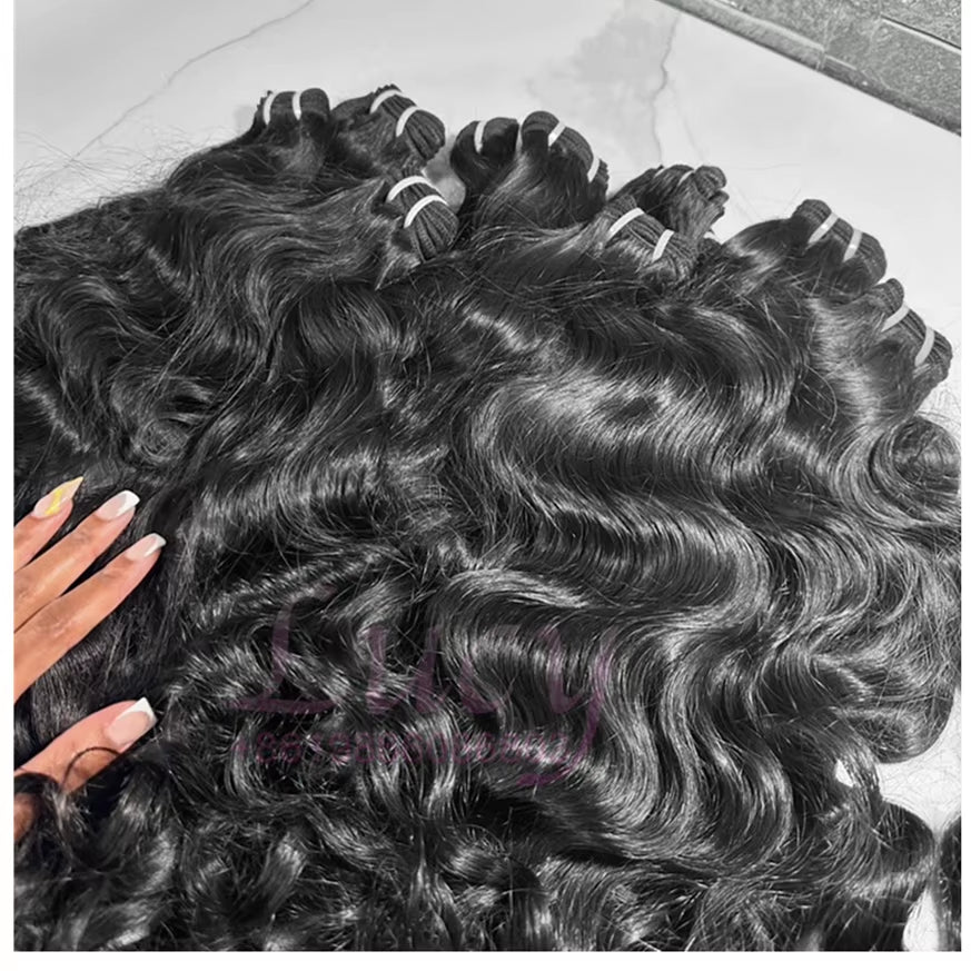 TOP Sale Raw Natural Wavy 100% Cambodian Burmese Human Hair Weave Virgin Soft Burmese Curly Cambodian Hair Bundles