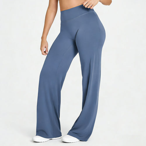 بنطال يوغا نسائي مستقيم للتمارين واللياقة | Women's Straight-leg Yoga Pants Exercise And Fitness Trousers