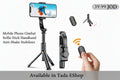 جيمبال هاتف مع عصا سيلفي مضاد للاهتزاز | Mobile Phone Gimbal Selfie Stick Handheld Anti-Shake Stabilizer