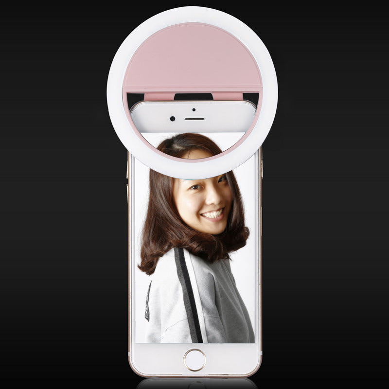 سيلفي سماعة الموبايل USB موديل RK12 | الهاتف المحمول صورة شخصية ملء ضوء USB شحن RK12