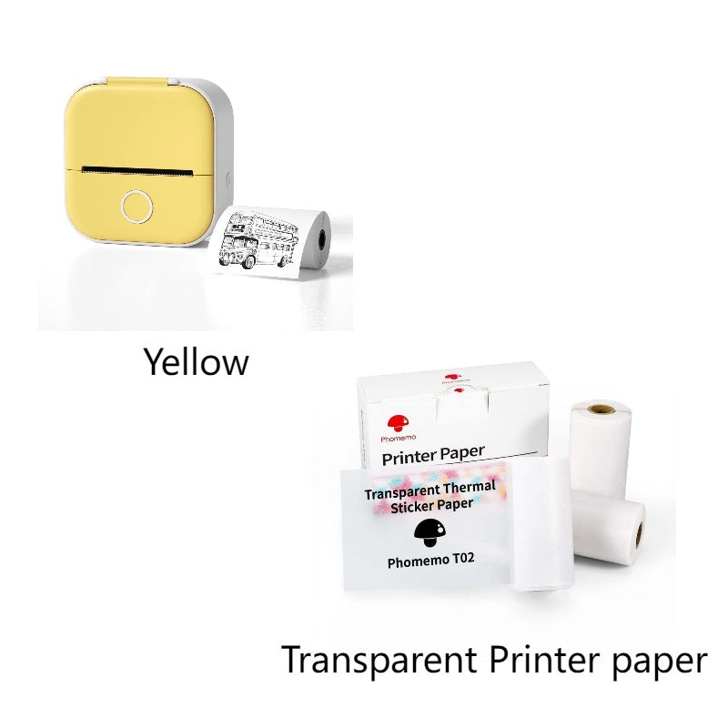 طابعة ملصقات حرارية محمولة بلوتوث للصور والبطاقات والأسئلة | Portable Mini Thermal Label Printer Home Photo Printer Bluetooth Mini Label Printer