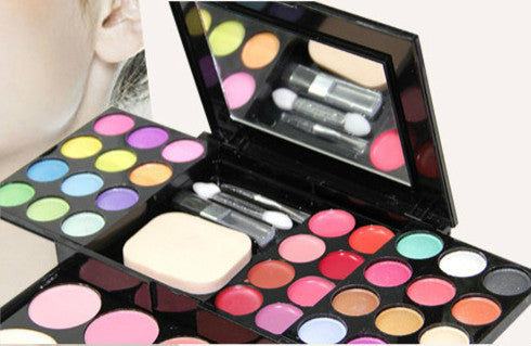 Makeup Box Make-Up Set 24 Color Eyeshadow Lipstick Blush | طقم مكياج 24 لون ظلال عيون أحمر شفاه بلاشر