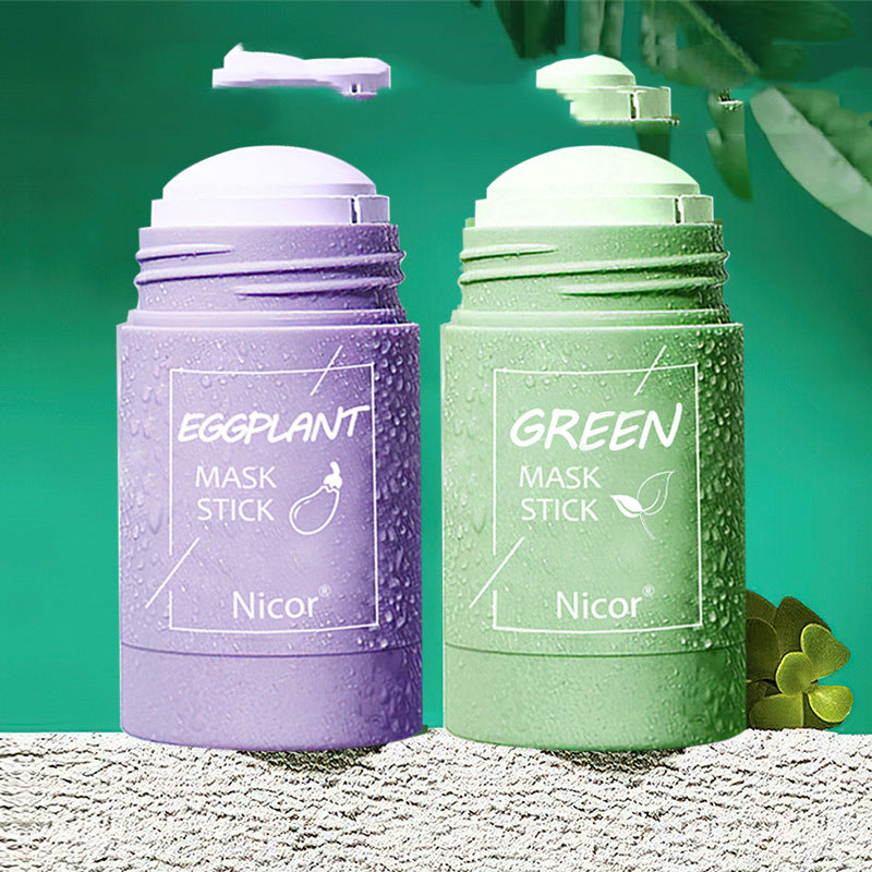 ماسك طين الشاي الأخضر مضاد للحبوب | Cleansing Green Tea Clay Mask Anti-Acne Whitening Seaweed Skin Care