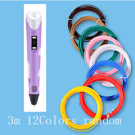 قلم طباعة ثلاثية الأبعاد للأطفال رسم وإبداع | 3D Print Pen Graffiti Stereoscopic Paintbrush Children Puzzle Painting Toy