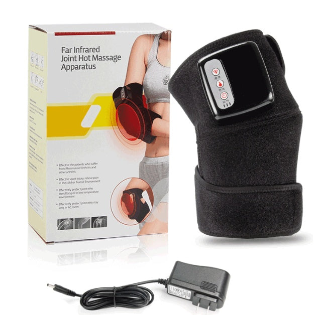 جهاز مساج الركبة بالتدفئة الكهربائية | Electric Infrared Heating Knee Massager Wrap