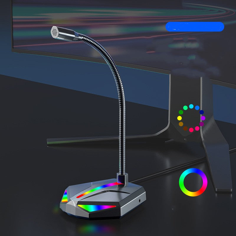 مايكروفون USB للكمبيوتر والألعاب والبث الصوتي | Computer USB Microphone Game Voice Laptop