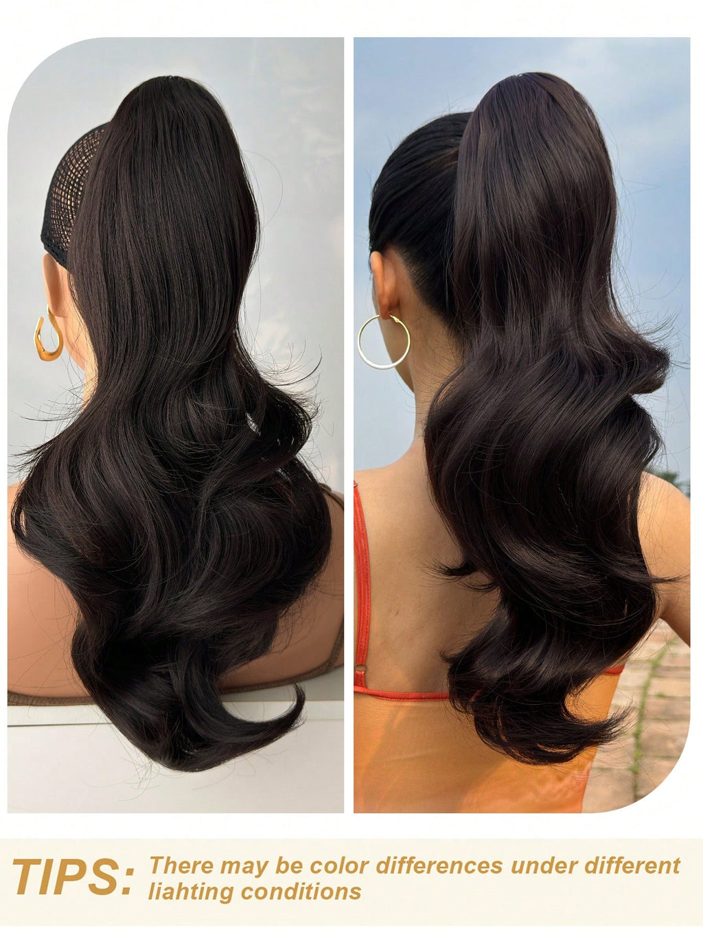 Claw Ponytail Extension Hair 