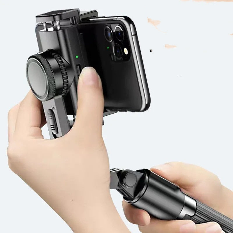 مثبت هاتف مضاد للاهتزاز مع جيروسكوب وحامل ثلاثي | Mobile Phone Stabilizer Anti-Shake Handheld Video Shooting Gyroscope Tripod Selfie