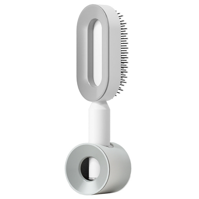 فرشاة شعر ذاتية التنظيف بضغطة واحدة مضادة للكهرباء لمساج فروة الرأس | Self Cleaning Hair Brush One-key Cleaning Anti-Static Airbag Massage Scalp Comb