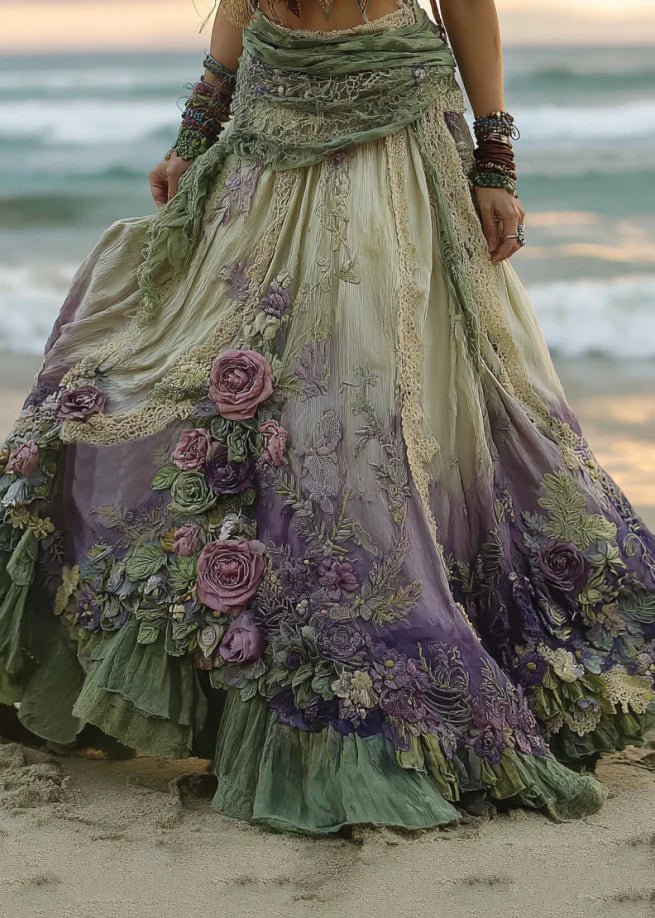 تنورة نسائية فضفاضة عصرية بطباعة ثلاثية الأبعاد | Women's Loose And Casual Fashionable 3D Printed Skirt