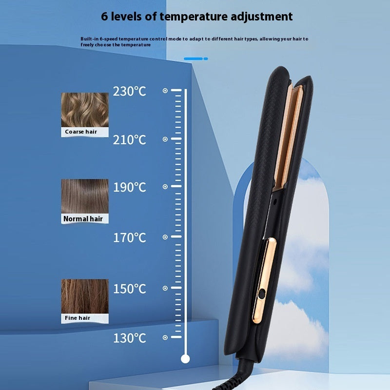 مكواة شعر 2 في 1 بشاشة رقمية وتحكم بدرجة الحرارة | Digital Display 6-speed Temperature Control Hair Straightener Ceramic Coating 2-in-1