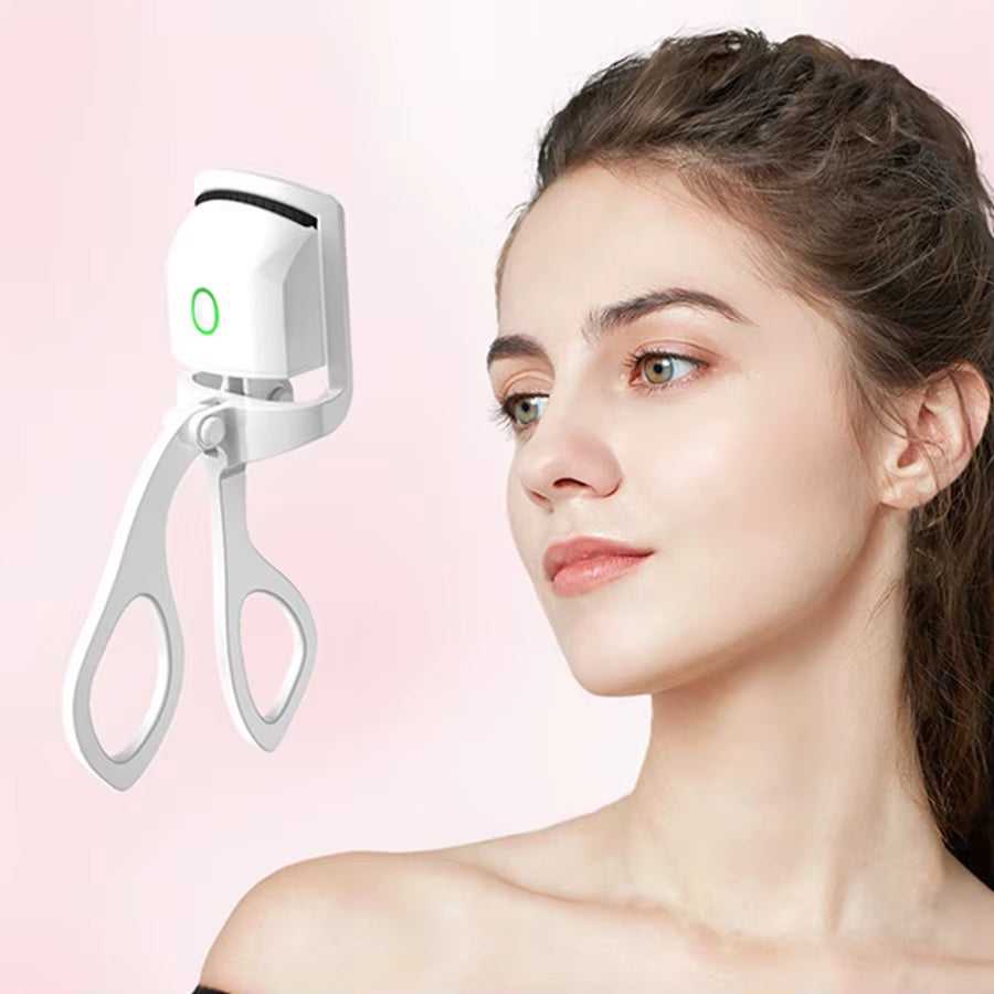Rechargeable Heated Eyelash Curler Mini Pink Electric Heated Eyelash Curler