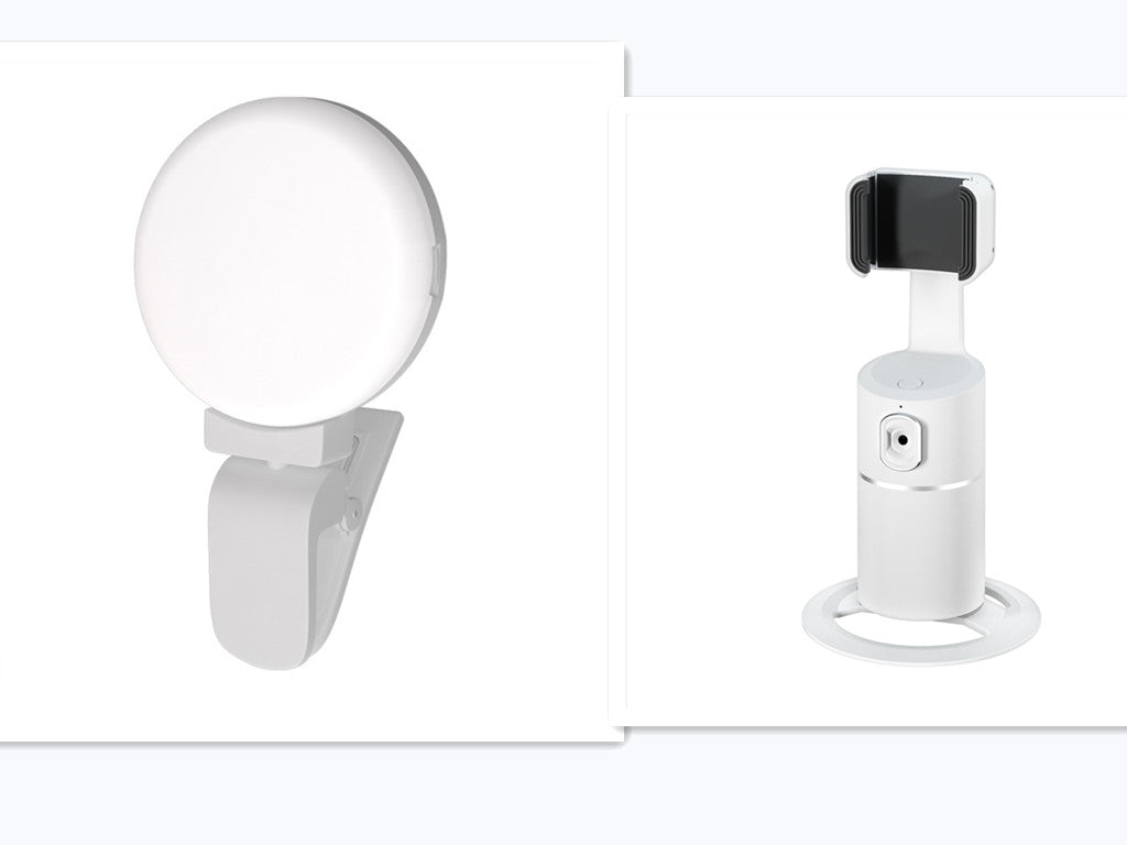 Smart Face Recognition Tracking PTZ Mobile Phone Stand Live Broadcast | حامل هاتف ذكي بتتبع الوجه للبث المباشر